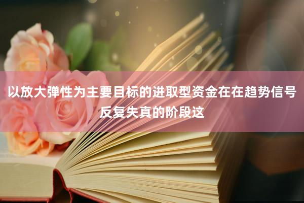 以放大弹性为主要目标的进取型资金在在趋势信号反复失真的阶段这