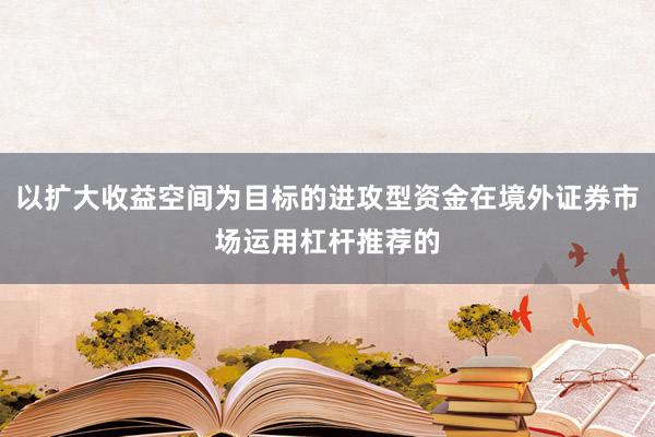 以扩大收益空间为目标的进攻型资金在境外证券市场运用杠杆推荐的