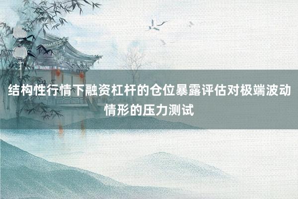 结构性行情下融资杠杆的仓位暴露评估对极端波动情形的压力测试