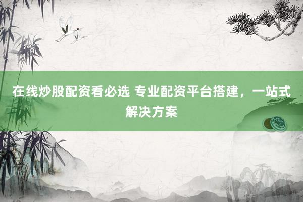 在线炒股配资看必选 专业配资平台搭建，一站式解决方案